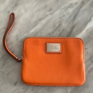 Cole Haan Vibrant Orange Wristlet